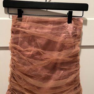 Ruched Mini Skirt